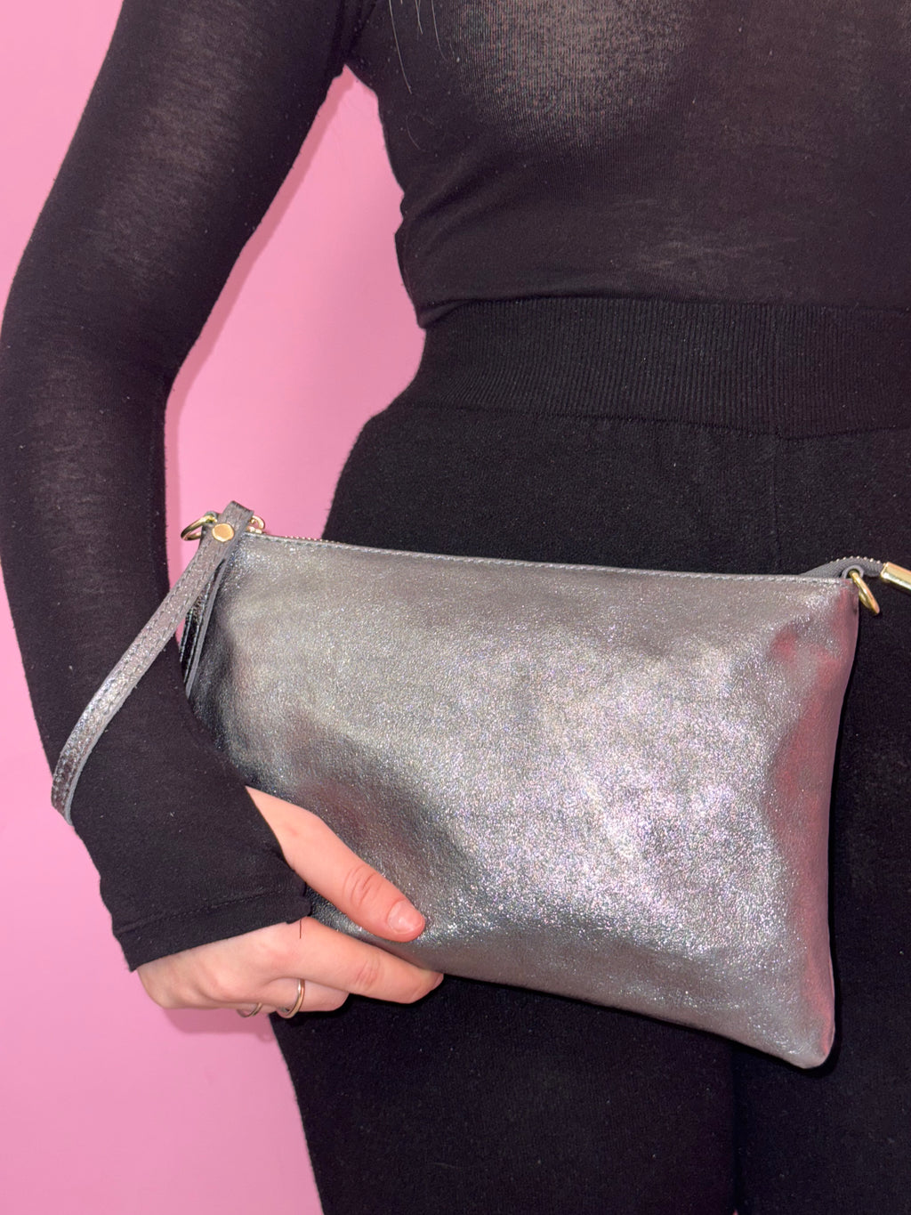 pochette satinata grande