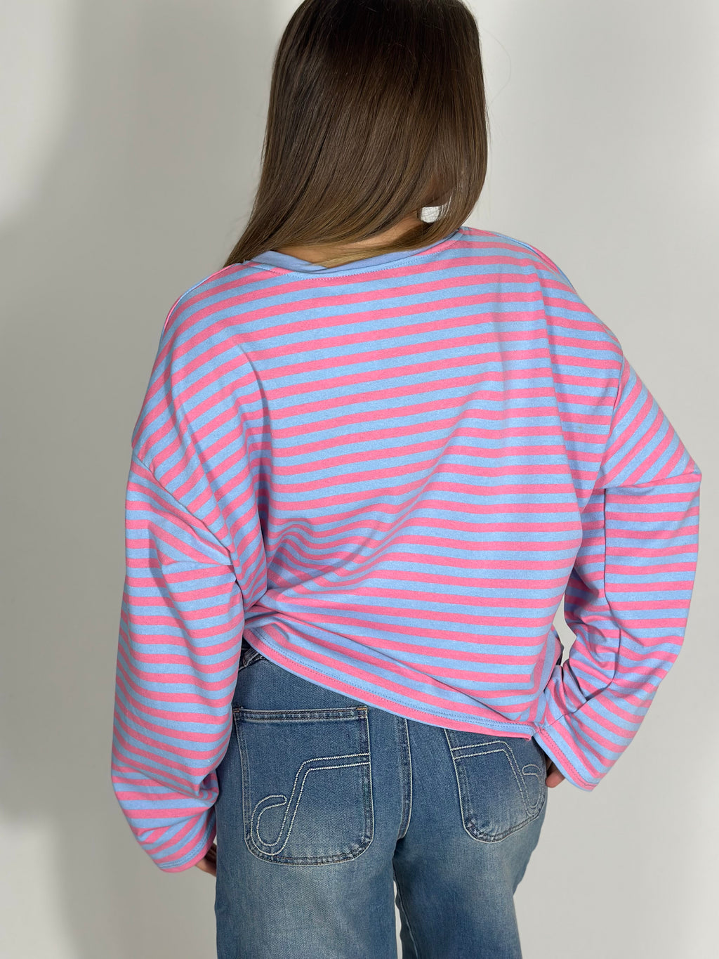 Maglietta over a righe