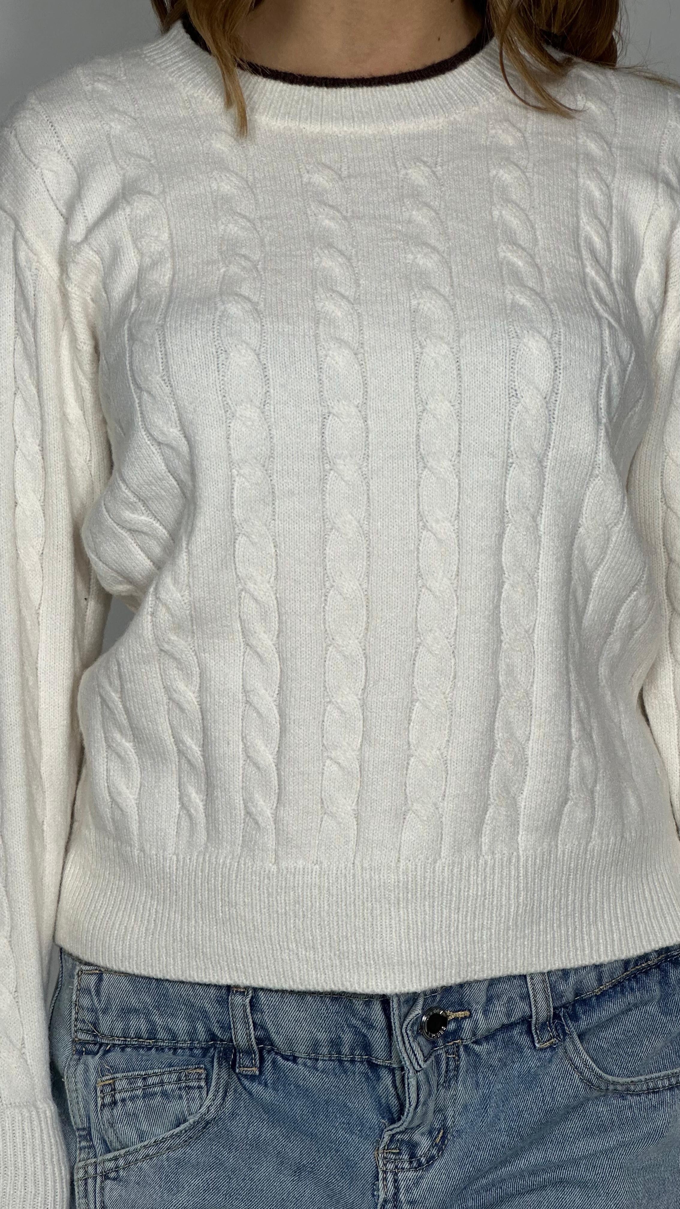 Maglione intrecciato