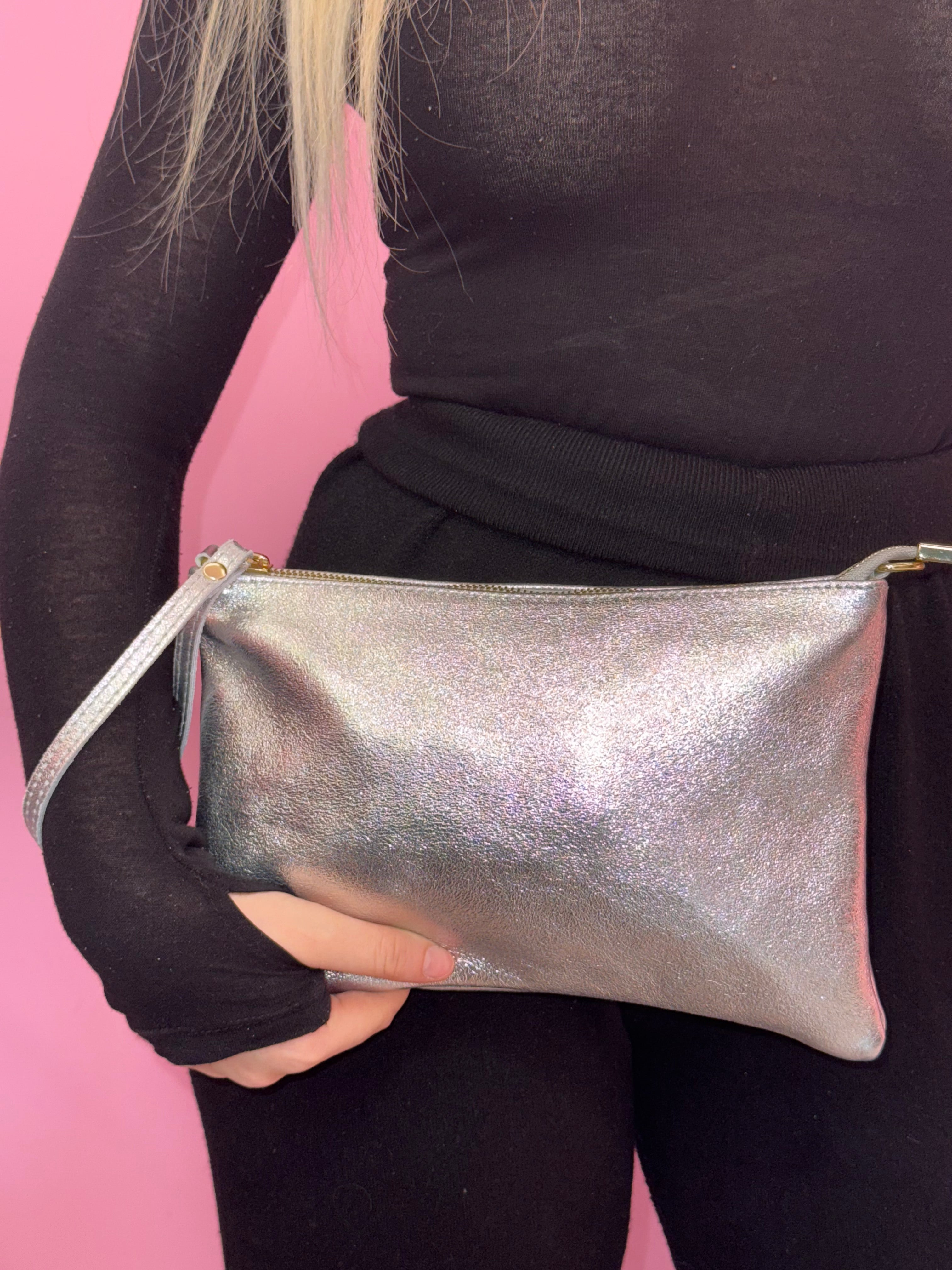 pochette satinata grande