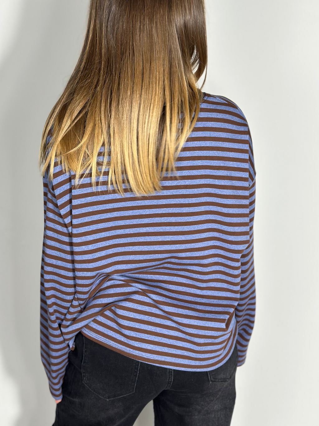 Maglietta over a righe