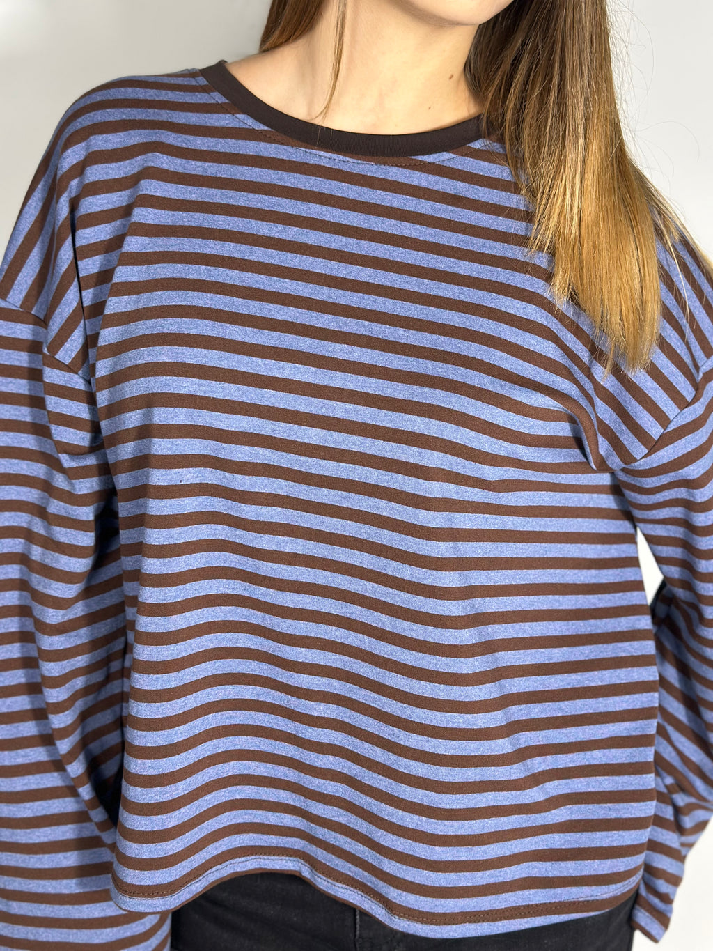 Maglietta over a righe