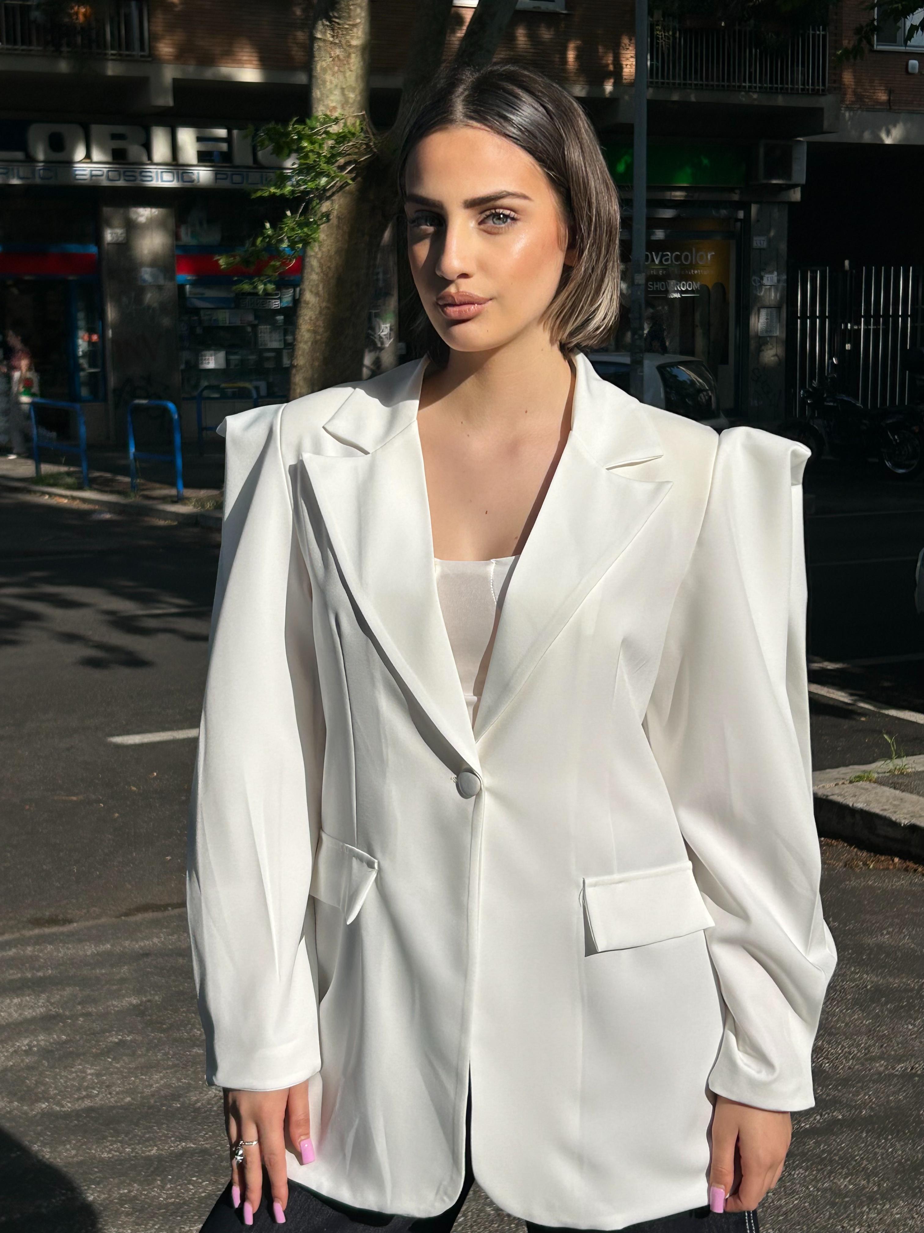 blazer spalle larghe