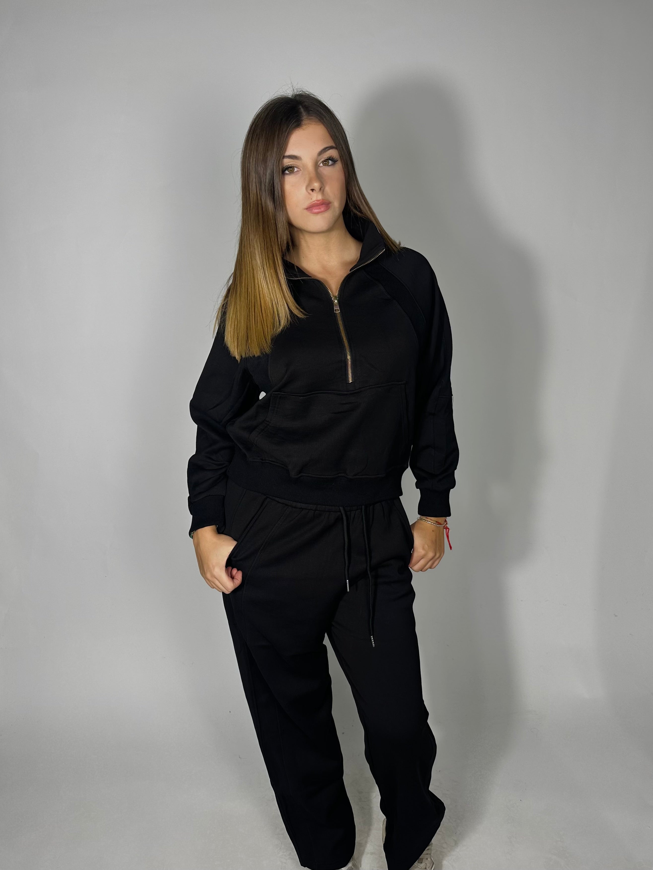 Tuta con zip
