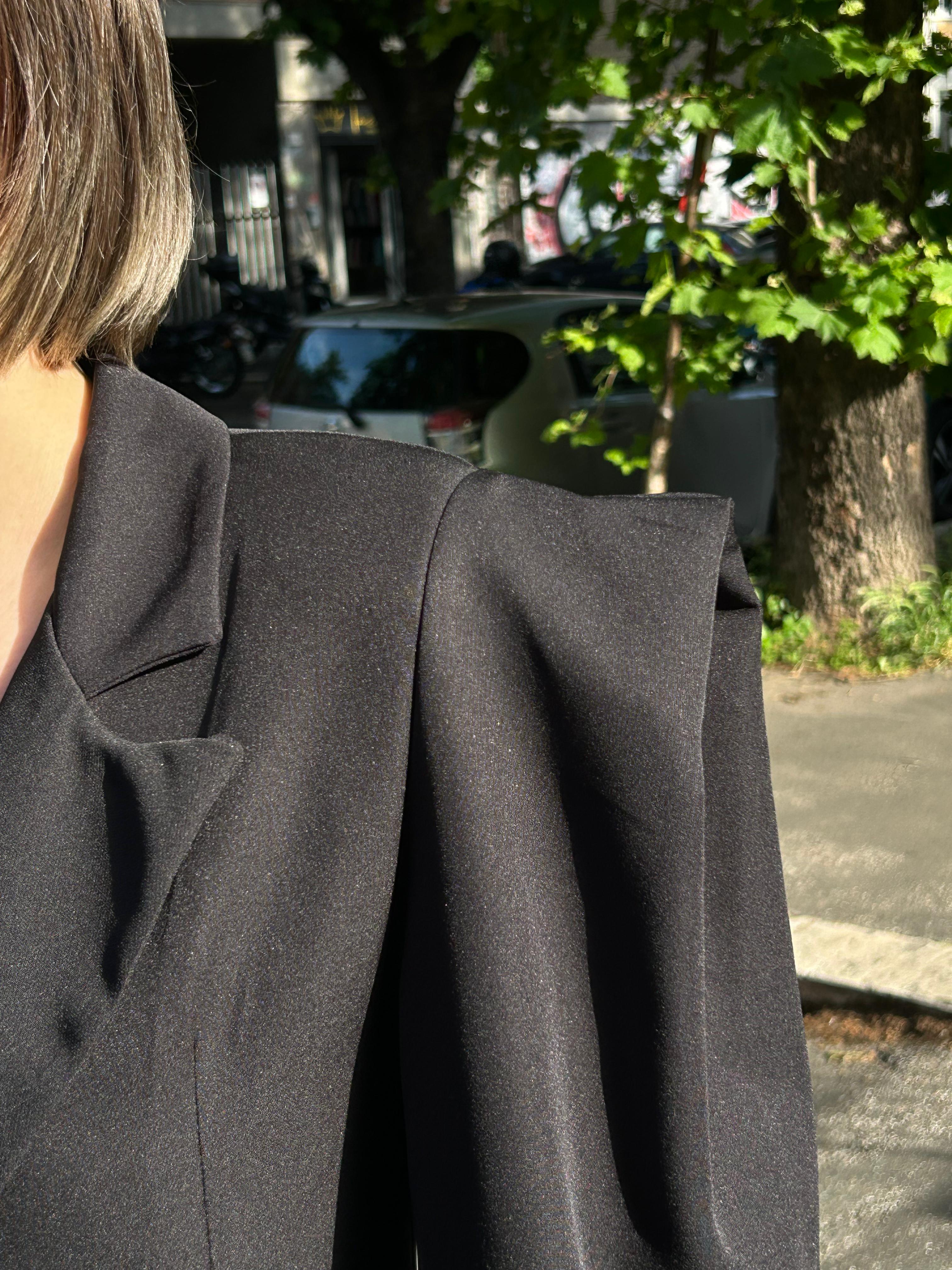 blazer spalle larghe